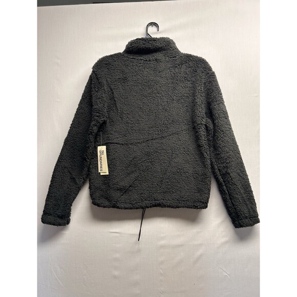 No Boundaries Women’s Fuzzy Full Zip Jacket Black Size XS - Picture 3 of 6
